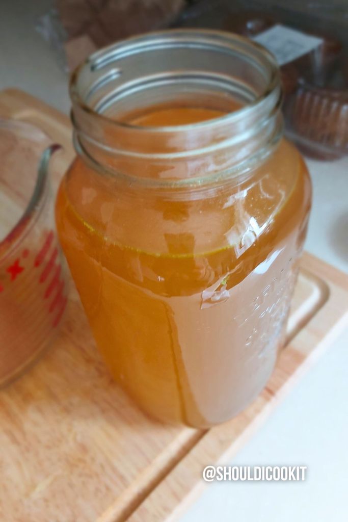 Homemade vegetable broth