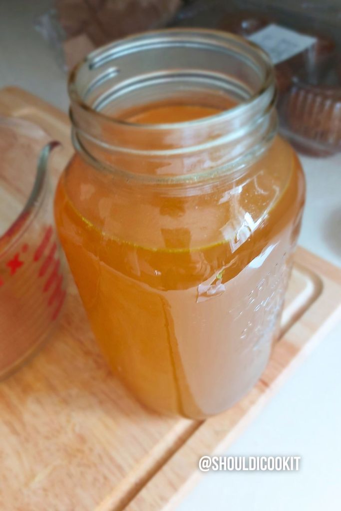 Homemade Vegetable Broth made from vegetable scraps
